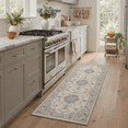 thumbnail image 5 of GENIMO 8'x10' Area Rug for Living Room, Washable Non Slip Soft Floral Rug for Bedroom Dining Room Home Office, Dusty Blue Beige, 5 of 7