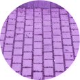thumbnail image 1 of Ahgly Company Machine Washable Indoor Square Transitional Violet Purple Area Rugs, 3' Square, 1 of 7