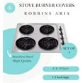thumbnail image 4 of Electric Stove Burner Covers - Protect Stovetop - Set of 4, 10 and 8 inches -Black Marble Electric Stove Covers, 4 of 4