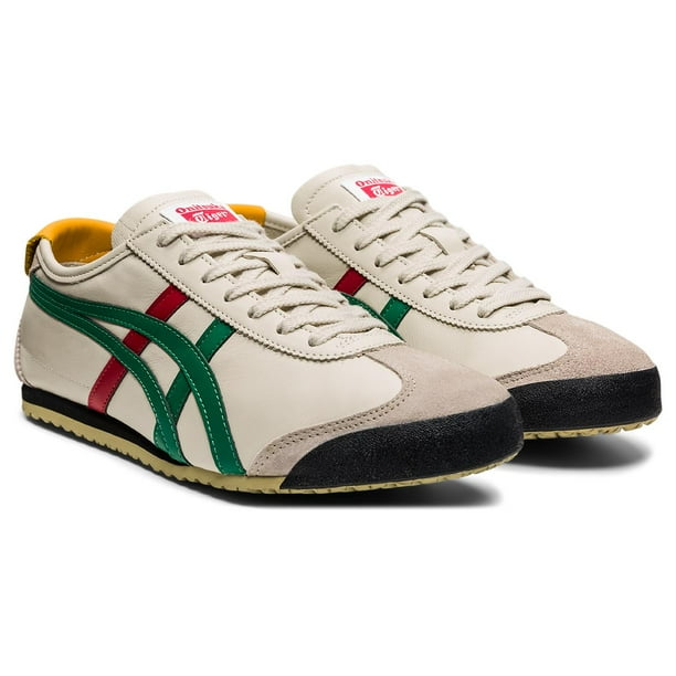 Tenis Onitsuka Tiger Unisex México 66 Verde Rojo