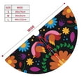 thumbnail image 5 of Kll 36" Christmas Tree Skirt Colorful Floral2 Xmas Tree Skirts Mat For New Year Xmas Holiday Party Indoor Outdoor Home Decoration, 5 of 9