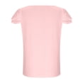thumbnail image 3 of MAIHAN Shirts for Girls Solid T-Shirt Crewneck Ruched Side Slim Fit Shirt Cotton Summer Tshirts Soft Casual Tees, 3 of 5