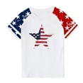thumbnail image 2 of Gamivast of the Day Kids Usa Shirts for Girl 4Th Of July Shirts Flag Tshirt Patriotic Top Independence Day Outfit Casual Festival Shirts White Recent, 2 of 7
