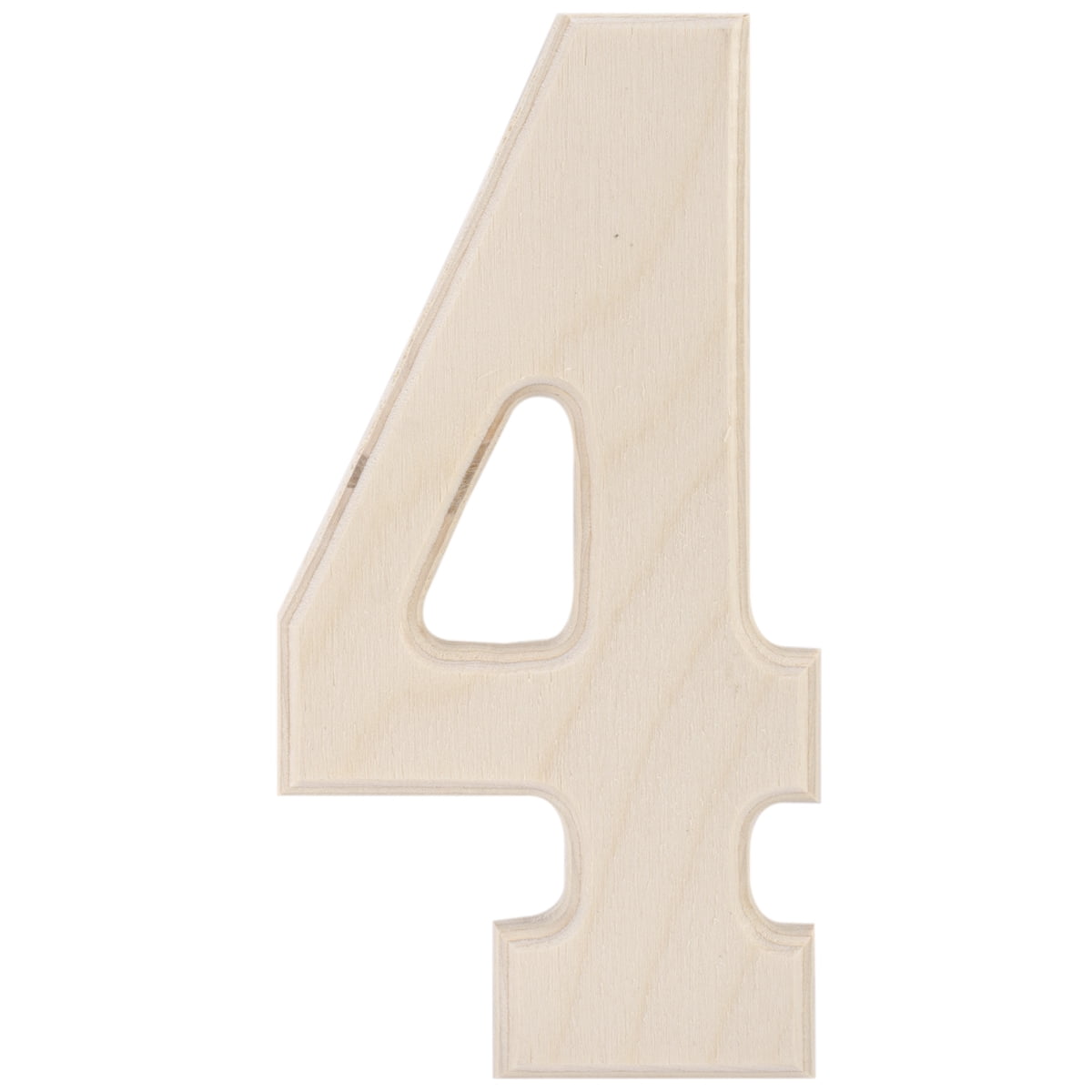 5-Inch Letter-S MPI Baltic Birch University Font Letters and Numbers