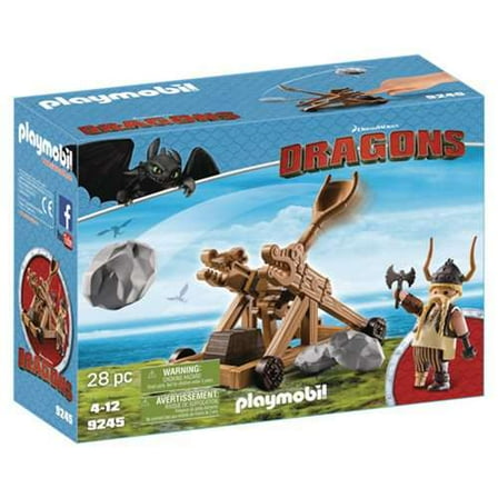 How to Train Your Dragon Gobber with Catapult Set Playmobil 9245