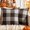 Brown and White, variant on MIULEE Fall Throw Pillow Covers Halloween Pack of 2 Buffalo Check Farmhouse Checker Plaids Accent Polyester Linen Outdoor Cushion Case for Sofa Couch Orange and Black 22 x 22 Inch