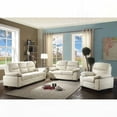 thumbnail image 5 of Modern Minimalist Leather 3-Seater Sofa 78"W with Durable Pocket Coil Spring, 5 of 5