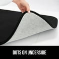 thumbnail image 4 of GORILLA GRIP Thick Memory Foam Toilet Rug for Bathroom, Square Shaped Washable, Soft Absorbent Velvet Topside Floor Mats, Machine Wash, Cushioned Luxury Rugs for Bath Room, 22.5x19.5, Black, 4 of 8