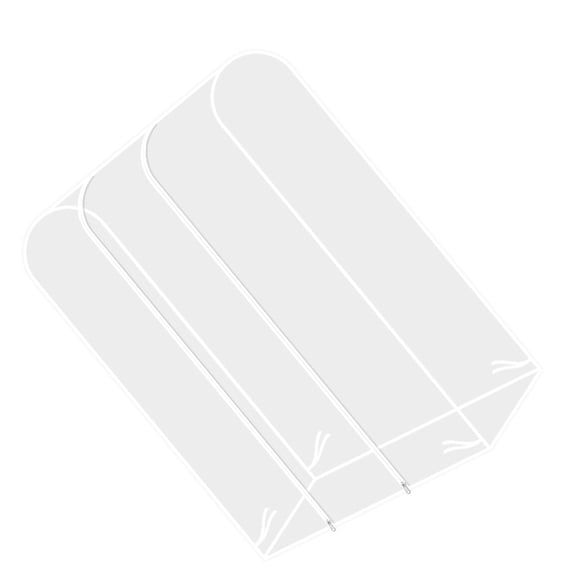 OUNONA Clear Hanging Garment Rack Cover Clothes Protector for Closet and Rolling Clothes Rack Storage