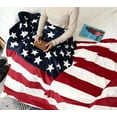 thumbnail image 3 of American Flag Blanket, Super Soft Flannel Twin Throw Blanket 60 80 for Bed Couch Chair Fall Winter Camping Living Room Office Gift, 3 of 6