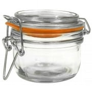Anchor Hocking 98908 Clamp Top 5.4 Oz. Mini Heremes Jar - 12 / CS