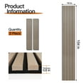 thumbnail image 2 of 2PCS 16''x104'' Wood Slat Acoustic Wall Paneling for Interior and Ceiling Decor,23Sq.ft,Oak, 2 of 7