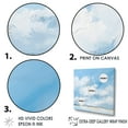 thumbnail image 3 of Designart "Cloud Drift In Minimalist Horizon" Minimalism Wall Art Living Room, 3 of 7