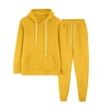 thumbnail image 1 of Ploknplq Jumpsuits for Women,Jogging Suits for Women Plus Size,Lounge Sets for Women,Sweatpants Sweatshirt Set For 2 Piece Tracksuit,Matching Sets Women Clothing,Track Suits for Women Set Yellow 3XL, 1 of 8