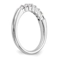 thumbnail image 6 of 14K White Gold Ring Band Wedding Diamond Round 7-Stone, 6 of 6