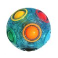 thumbnail image 5 of Divertido cubo bola Arco Iris fútbol antiestrés rompecabezas juguetes (azul luminoso) Tmvgtek juguetes de los niños, 5 of 5