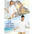 thumbnail image 6 of POENTAB Long Sleeve Fishing Shirts for Women Quick Dry Sun UV Protection Convertible Button Shirt Blouse for Hiking Safari, 6 of 7