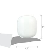 Google Nest Wifi Pro AX de Triple Banda Bluetooth de Baja EnergÃa (BLE), Router de Malla Wifi 6e con Adaptador de Corriente de 22 W, Cable Ethernet (6.5 ft), GuÃa de Inicio Rápido, Seguridad GA03030-US 1 Pack