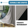 thumbnail image 7 of H.VERSAILTEX 100% Blackout Curtains for Bedroom Room Darkening Blocking Grommet Curtain for Living Room with Black Liner 2 Panels, 52" x 84" , Dove Gray, 7 of 7