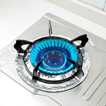 

Follure Gas Stove Aluminium Foil Paper Clean Pad High Temperature Resistant Covers 20pcs