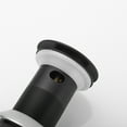 Bathroom Sink PopUp Drain With Overflow in Matte Black