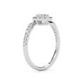 thumbnail image 4 of AFFY Bypass Halo Solitaire Engagement Rings for Women, 0.85 Carat (ctw) Oval And Round Cut Lab Grown Diamond Ring In 14K White Gold Over 925 Sterling Silver F-G-H, SI Quality Ring Size-4, 4 of 6