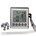 thumbnail image 1 of BBQ Grill Thermometer Temperature Probe with Backlight Multiple Meat Options, 1 of 9