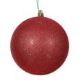 thumbnail image 1 of Vickerman N593003DG Ornement Boule à Paillettes Rouges Percée, 12 Po., 1 of 4