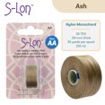 thumbnail image 4 of The Beadsmith S-Lon Beadworking Thread – Ash Color – Size AA, .09mm, Tex35, 75 Yard (68.58 Meter) Spools – Used for Peyote Stitch, Loom Warping, Off-Loom Netting & Other Beadwork, 4 of 6