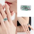 thumbnail image 4 of Joyería de las mujeres Anillos de tamaño adecuado para la mayoría de las mujeres Exquisito Día de San Valentín Anillos Anillos de Cumpleaños Anillo, 4 of 8