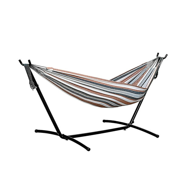 Hamaca Portátil GARDECOR Cafe con Base de Acero AMACA-CF