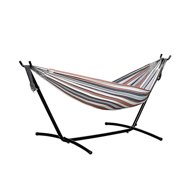 Hamaca Portátil GARDECOR Cafe con Base de Acero AMACA-CF