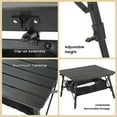 thumbnail image 4 of 2-Pack Arrowhead Outdoor Folding Camping Table with Aluminum Roll-up Tabletop, 4 of 9