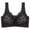 Black, variant on VISALY Bras for Women Front Closure, High Support Adjustable Strap Full Coverage Up Bras Comfortable No Underwire Wireless Bras, Nursing Bras for Breastfeeding, Bras (Black, 4XL)