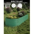 thumbnail image 6 of Kojooin Raised Garden Bed - Galvanized Planter Box with Easy Assembly for Vegetables, Flowers, and Herbs, 6 of 8