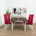 thumbnail image 3 of Rosnek Stretch Chair Slipcover Diamond Velvet High Back Dining Chair Cover, Set of 4, 3 of 5