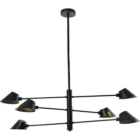 BAZZ Suspension FUGIO 2400 Lumens-2700K (Ampoule Incluse), Noir (P20064BK1)