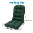 thumbnail image 6 of SHANNA Rocking Chair Cushion, Waterproof and Fade-Resistant Patio Chair Cushions, Non-Slip Indoor Rocking Chair Cushion with Ties, Thicken Chair Pads for Adirondack, 44"x20"x4", Dark Green, 6 of 10