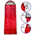 thumbnail image 3 of RNX Warm Weather Lightweight Sleeping Bag, Ultralight with Compression Sack, 3 of 7