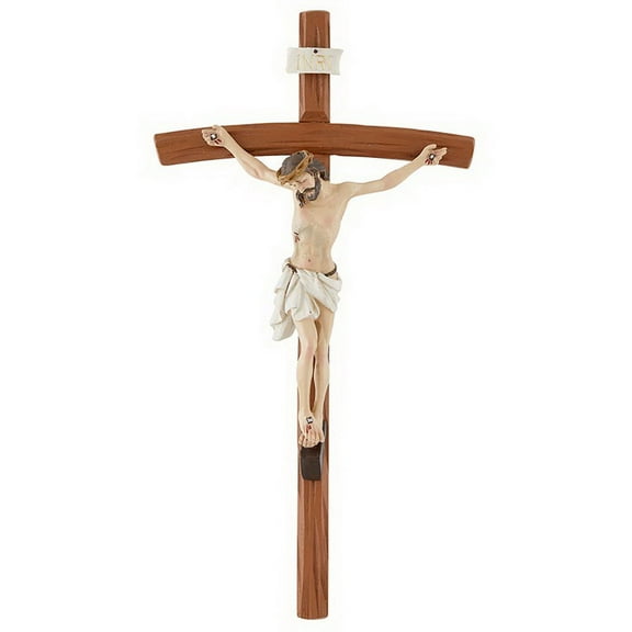 Jeweled Cross N5013 12"Smooth Finish Crucifix