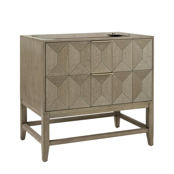 James Martin Vanities D100-V36 Emmeline 36" Free Standing Single Basin Ash Wood Vanity