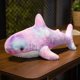 thumbnail image 3 of 1 pieza de tiburón de 30 cm de peluche romántico morado, animal de peluche suave y lindo que acompaña a los niños a dormir, regalo de decoración de interiores, 3 of 4