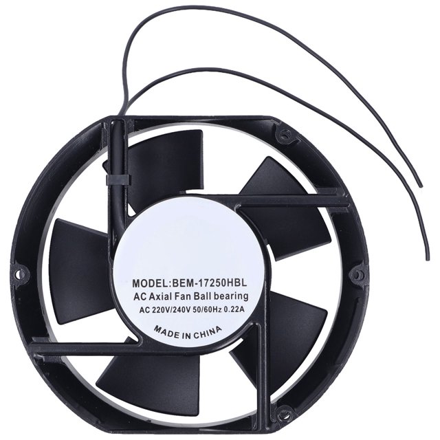 Ventilador de motor con doble cojinete de bolas, aspas de aleación de aluminio ABS, extractor industrial, 220-240 V CA