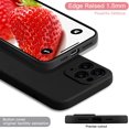 thumbnail image 3 of Case with Protection Camera Lens Liquid Silicone for iPhone 11 Pro Max Case Gel Rubber Shockproof Case Full-Body Protection Soft Anti-Scratch Microfiber Lining 6.5 inch (Classic Black), 3 of 7