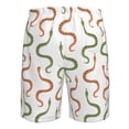 thumbnail image 6 of Naloa Hand Drawn Snake Men's Beach Shorts, Surfing shorts, Swim trunks, Quick Dry Swim Trunks for Surfing Beach Fun - Large, 6 of 9
