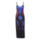 thumbnail image 3 of Gibobby Vestido sexy para mujer Vestido ajustado sexy con espalda abierta y estampado de cuerpo de mujer(Negro,M), 3 of 5