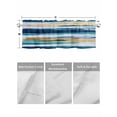 thumbnail image 4 of Valances for Windows Modern Abstract Rod Pocket Cafe Window Treatments Valance Curtains for Kitchen Bathroom Laundry Basement Windows 42"x12", 4 of 9