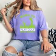 thumbnail image 2 of Born to Golf with Daddy, Son-To-Father Golfer, Violet Comfort Colors T-Shirt, 2XL, 2 of 3