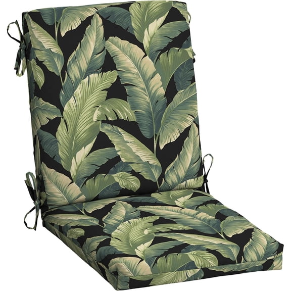 Outdoor Dining Chair Cushion, 20 x 20, Rain-Proof, Fade Resistant, Onyx Cebu