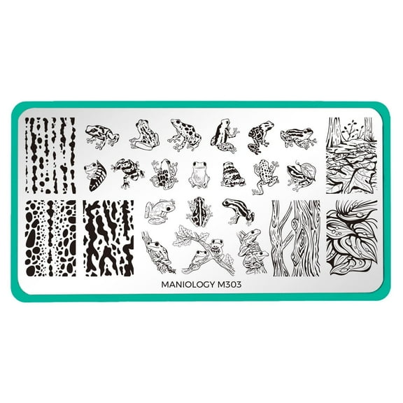 Maniology Hop To It (m303) Stainless Steel Nail Stamping Plate with Multiple Designs
